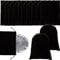 Lot de 12 sacs de rangement en tissu anti-ternissement pour argent - Pour ranger les bijoux et les couverts - Noir