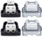 RECOIL 2-Way Power Distribution Block, 1 X 0/2/4 Gauge in / 2 X 4/8 Gauge Out Power Distribution Ground Distributor Block for Car Audio Amplifier Splitter 2 Pack