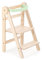 Mamatoyz 08FMINT Fold Mint Montessori-Lernturm, faltbarer Mehrzweck-Lernturm aus natürlichem Birkenholz mit 3 einstellbaren Höhen, keine scharfen Kanten, mit abgerundeten Kanten