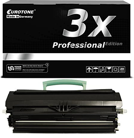 EuroPro Toner 3X kompatibel für Lexmark E260 E360 E460 ersetzt 00E260A11E