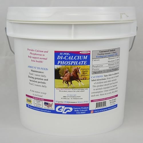 SU-PER Di-Calcium Phosphate Supplement for Horses, 20 Pound Powder