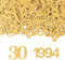 GoldRock Konfetti 30 Geburtstag Deko 1994 Groß 3,4-4,9cm,100 Stück Tischdeko 30. Geburtstag Deko Gold,Deko 30 Geburtstag Mann Frau, Streudeko Geburtstag 30er,Luftschlangen 30 Geburtstag Männer Frauen
