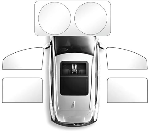 DLLHL Auto Sonnenschutz Vorhang für Opel Zafira Life L,Silber/Schwarzem Klebetuch Auto Sichtschutz Fenster Auto Fenster Verdunkelung UV Schutz Autozubehör,Silver-5pcs