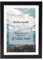 kollyseek Bilderrahmen DIN A4 Schwarz 21x30cm Echtholz mit Passepartout Pine Holz Rahmen pictureframe