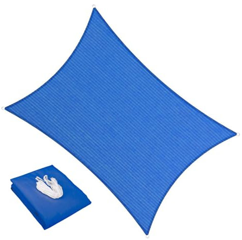 Transpirable Resistente a Los Rayos UV Toldo Impermeable Exterior para Patio,Jardín De Césped,Fiesta Toldo Vela Toldo Lateral (Hacemos Tamaño Personalizado),DarkBlue-4mx4m