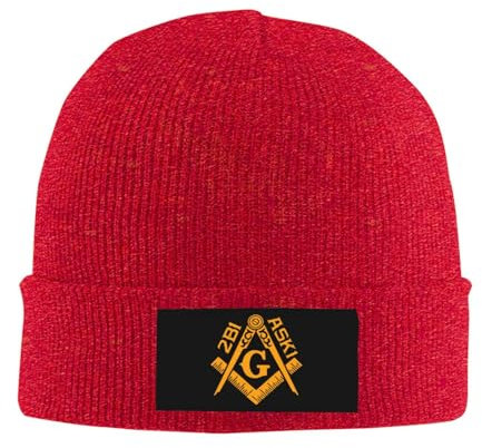 56 Beanie Mütze Freimaurer Die Freimaurer Strickmütze Klassische Wintermütze Unisex Beanie Hut Für Travel Fischen Running