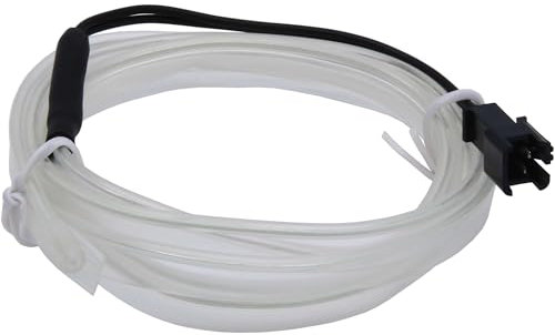 Recambo 6M EL Wire LED Ambiente Beleuchtung, 12V Flexible Neon Lichtleiste, Innenraumbeleuchtung für Auto, Inverter Inklusive, Wasserdichtes Ambientelicht für PKW, Ice Blau