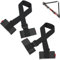 2 Pezzi Ski Tracolla, Regolabile Ski Tracolla Spalla Sferza Maniglia Strap, Lunghezza Ajustabile da 65 a 115 cm, per Il Trasporto Facile e Sicuro, Nero