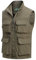 MeiLayM Herren Outdoor Weste Anglerweste mit Vielen Taschen Schnelltrocknende Sport Weste Atmungsaktiv Freizeitweste Leicht Multifunktionsweste Jagd Fotografie Ärmellos Jacke Kaffee,XXL