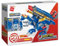 QMAN 41214 - Würfelbaustein-Set Dinosaurier mit Raketen - Kreatives Bauset für Kinder ab 6 Jahren, Tragbares Design, Kompatibel mit Anderen Marken