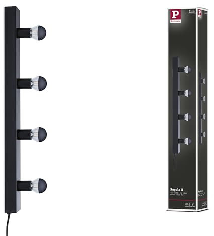 Paulmann 80101 Spiegelleuchte E14 230V max. 4x40W dimmbar Schwarz