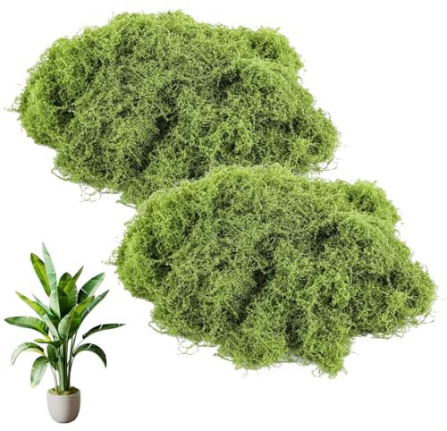 Fausse Mousse VégétaleDecorative 100G, Fausse Mousse Végétale Decorative, Réutilisable Mousse Artificielle Decoration, Mousse Décorative À Bricoler Décorer, Mousse L'Artisanat Pour Noël, Pâques