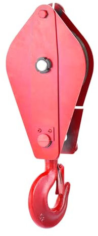 Riemenscheibe mit Haken - Umlenkrolle | Umlenkrolle mit Haken | Haken-Riemenscheibe | 5 Tonnen Schwerlastzug | Seilwinde mit Stahlseil aus Legierung