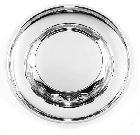 Yurefax 1 STÜCK 154mm 72mm Auto Radmitte Radkappen Abdeckung RC RSII 17 ''Zoll Montage Autozubehör 09.24.206 09.23.502 09.24.156 Felgendeckel für Autos(A Chrome Silver)