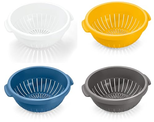 Blim Drop, Scolapasta di Design in Plastica ad Alta Resistenza, Made in Italy, BPA Free, Ergonomico e Stabile, Ideale per Pasta, Verdura e Frutta, Lavabile in Lavastoviglie