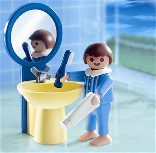 Playmobil - 4661 - La Maison Moderne - - L'Enfant : Lavabo + Miroir