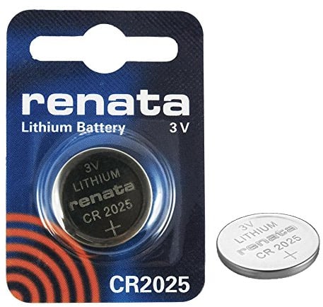 2 x Genuine Renata CR2025 3V 165mAh Lithium Batteries Cell Coin Button Watch Battery