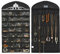 MISSLO Hanging Jewellery Organiser Wardrobe Necklaces Earrings bracelets Accessories Storage Jewelry Holder 32 Pockets 18 Loops, Black
