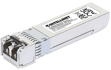 Intellinet 10GBase-SR SFP+ to LC Multi-Mode Mini GBIC Module 10G Fiber Transceiver - Cisco SFP-10G-SR Compatible - Wavelength 850 nm - Hot Plugging - Up to 984 ft. – 507462-SGL