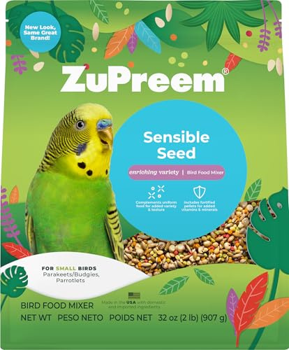 ZuPreem Sensible Seed Parakeet & Budgie Food, Variety Mixer, Small, 2 lb