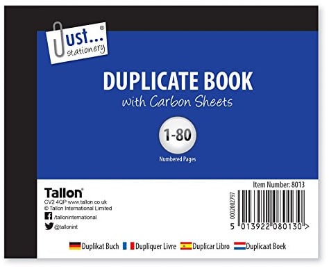 Just stationery Half Size Duplicate Book (Pack of 80)