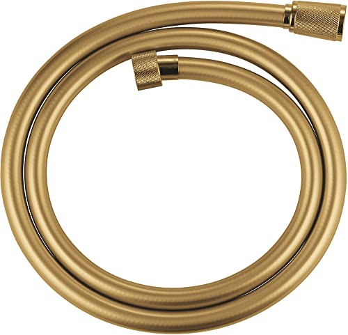 GROHE Flexible de douche salle de bains, Silverflex TwistStop, tuyau de douche 1250mm, anti-pliures, finition couleur Dorée, raccord fileté universel 1/2, 28362GL0