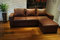 Quattro Meble Echtleder Ecksofa Mallorca 245 x 170cm Sofa Couch mit Bettfunktion und Bettkasten Echt Leder mit Ziernaht Eck Couch