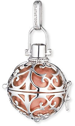 Engelsrufer Classic Anhänger für Damen L 925er-Sterlingsilber mit roséfarbener Klangkugel