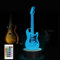CooPark Gitarre 3D Lampe, Gitarrengeschenke für Musikliebhaber, 3D Nachtlicht mit Fernbedienung und 16 Farben Wechsel, Kinderzimmer Schlafzimmer Tischdekoration für Jungen Kinder Musikinstrumenten