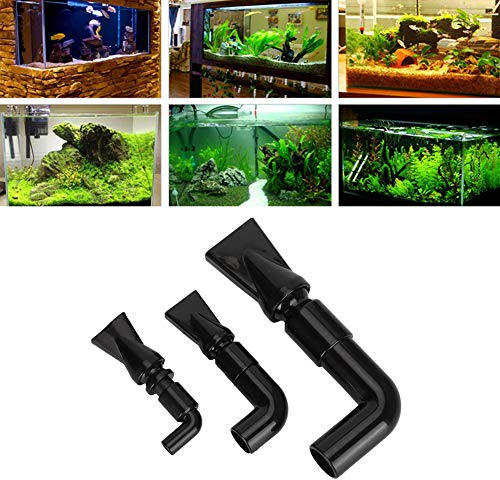 Entenschnabel Düse Aquarium, 360° Drehbar DREI Spezifikationen Beschleunigungsdüse Aquarium Wasserauslass für Aquarium Fish Tanks Fish Store Haushalt