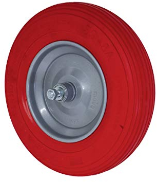 Ersatzrad für Schubkarre POLYMER Müba Schukarrenrad Vollgummirad 400 x 100 mm Betonkarre Muldenkarre