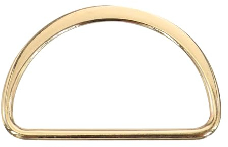 D-Ringe Vernickelte Metallschnalle Halbrunde Ring Metallschnalle Metall D-förmige Schnalle Halbringe Runde Ringe für Schnalle Riemen Gürtel Taschen 30 Stück (Gold, 40mm)