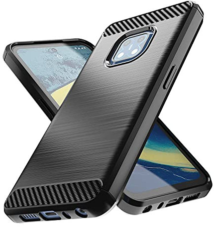 FTRONGRT Hülle für Nokia XR20, Soft TPU Ultradünn Weich Silikon Schutzhülle, Hüllen für Nokia XR20 (Schwarz)