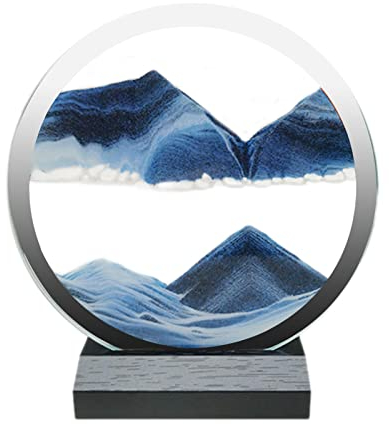 Fließende Sandmalerei - 3D Tiefsee Sandbild In Bewegung Display Fließender Sand Rahmen, Sandbilder Zum Drehen, Dynamisches Sandbild Dekoration Für