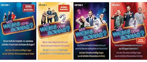 Wer weiß denn sowas ? | 4er Set als Softcover | Die Bücher zur TV-Serie