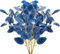 GTIDEA 6 Stück künstliche Eukalyptus-Stiele, blau, künstliche Eukalyptusblätter, Spray, grüne Stiele, Zweige mit Samen, Blumenarrangement, Partydekoration