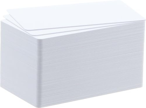 BADGY Paper Blank Cards Weiß, 30 ml, 0,76 mm, 1 Packung mit 100 Karten