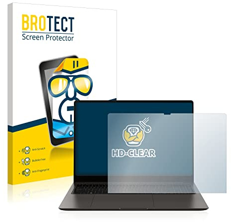 BROTECT Schutzfolie für Samsung Galaxy Book3 Ultra 16 | Transparenter Displayschutz Made in Germany Klare Displayschutz-Folie Clear Einfache Montage Case-Friendly Displayfolie