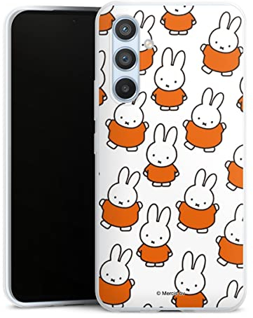 DeinDesign Slim Case extra dünn kompatibel mit Samsung Galaxy A54 5G Silikon Handyhülle transparent Hülle Muster Miffy Hase