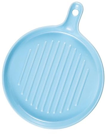 UPKOCH Utensilios Para Hornear Placa De Mango De Cerámica Bandeja Para Hornear De Cerámica Placa De Cerámica Para Horno Sartén Para Lasaña Placa De Cerámica Al Horno Pizza Placa Plana