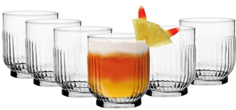 Glasmark KROSNO 1992 Gaja Ensemble de 6 s à Boire s à Eau à Jus de Fruits Smoothie Set Lavables en Machine 6x290 ml