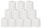 Pack of 12- Toilet Rolls, 2 Ply White Toilet Paper, Quilted Toilet Roll Packs, 34GSM Toilet Paper Soft Tissue Roll Skin Cleaning Towels, Wiping Napkin Roll, Bulk Buy (220 Sheets/Toilet Rolls)