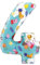 Toyland® Folienballon Peppa Wutz, George & Friends, 66 cm – Kinder-Party-Luftballons – Nummer 1–6 erhältlich