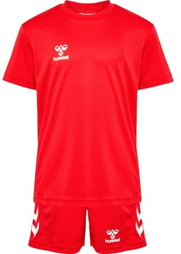 hummel Unisex Kinder Hmllogo Set Kids T-Shirt, True Red, 140 EU
