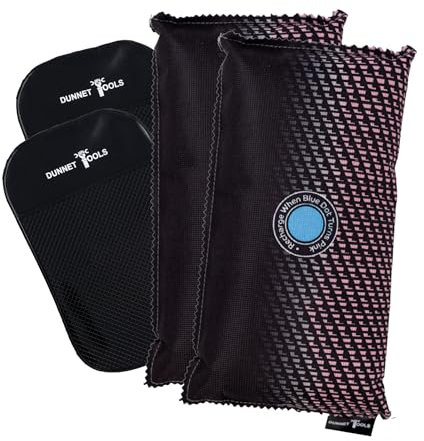 Marco Paul 2 Pack Reusable Dehumidifier Bags For Car 1kg W/Anti Slip Mat - Microwavable Car Dehumidifier Condensation Absorbers For Windows - Moisture Absorber & Damp Absorber Dehumidifiers For Cars