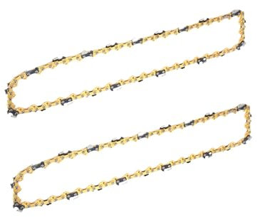 Catena Per Motosega da 2 Pezzi da 12 Pollici, Catene Per Sega a Catena da 12 Pollici Motosega Elettrica Ad Angolo Verticale 45 Maglie di Trasmissione Catena Per Motosega di Ricambio