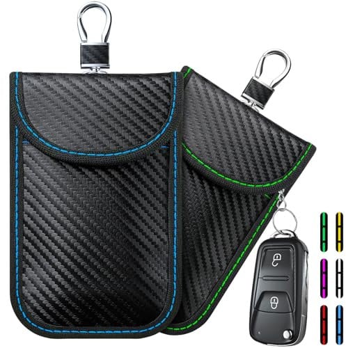 Coorattyes Keyless Go Schutz Autoschlüssel,2 Pack autoschlüssel RFID Schutz,autoschlüssel Schutz keyless