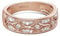 Jeulia 925 Sterling Silber Ringe Milgrain Rundschliff Damen Band Jubiläum Versprechen Ringe mit Schmuckschatulle für Sie Frauen Mädchen (Roségold, 64(20.6))