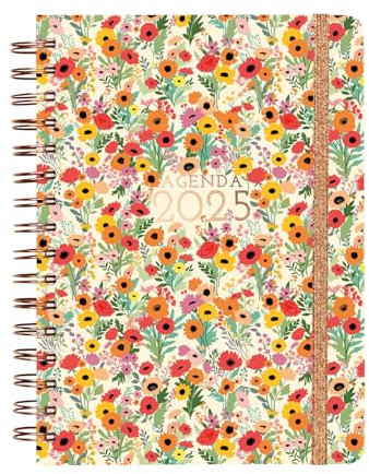 Finocam - Kalender mit Spiralbindung You 2025, 1 Tag pro Seite, Januar 2025 - Dezember 2025, 12 Monate, spanischer Frühling