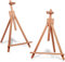COOZEE Lot de 2 chevalets de table réglables en bois de hêtre en forme de A - 64 cm - Support en bois pour art, dessin, peinture et photos